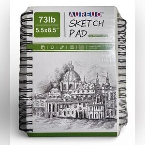 2 Pack Aureuo Sketch Pads 5.5x8.5"